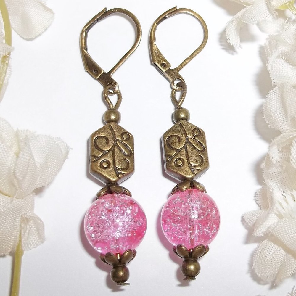 Boho Style Bohemian Beaded Earring Set Dangle & Drop Handmade NWT 5119